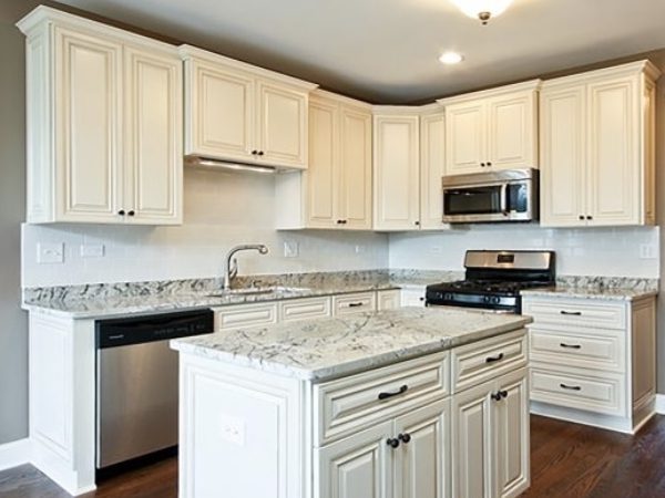 White Custom Kitchen Cabinets